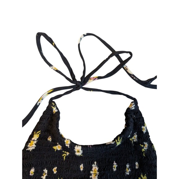 PATRONS OF PEACE Women's Medium Floral Halter Top with Ruffle Bottom - Picture 3 of 7